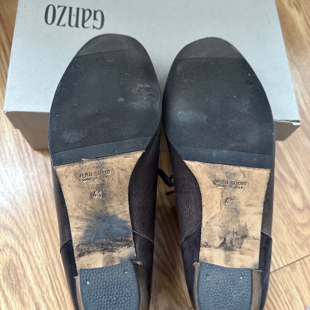 Ganzo boots size 41 Seta Cuoio/Montone